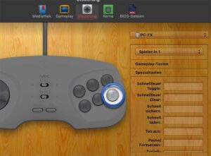Screenshot der konfigurierten Hotkeys in OpenEmu unter macOS für Schnellfunktionen
