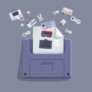 Darstellung einer Cartridge, die in ein digitales ROM umgewandelt wird