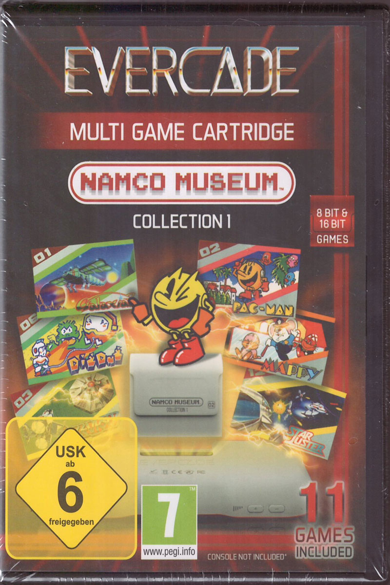 Evercade Namco Museum Collection 1 Cartridge #02 Frontcover