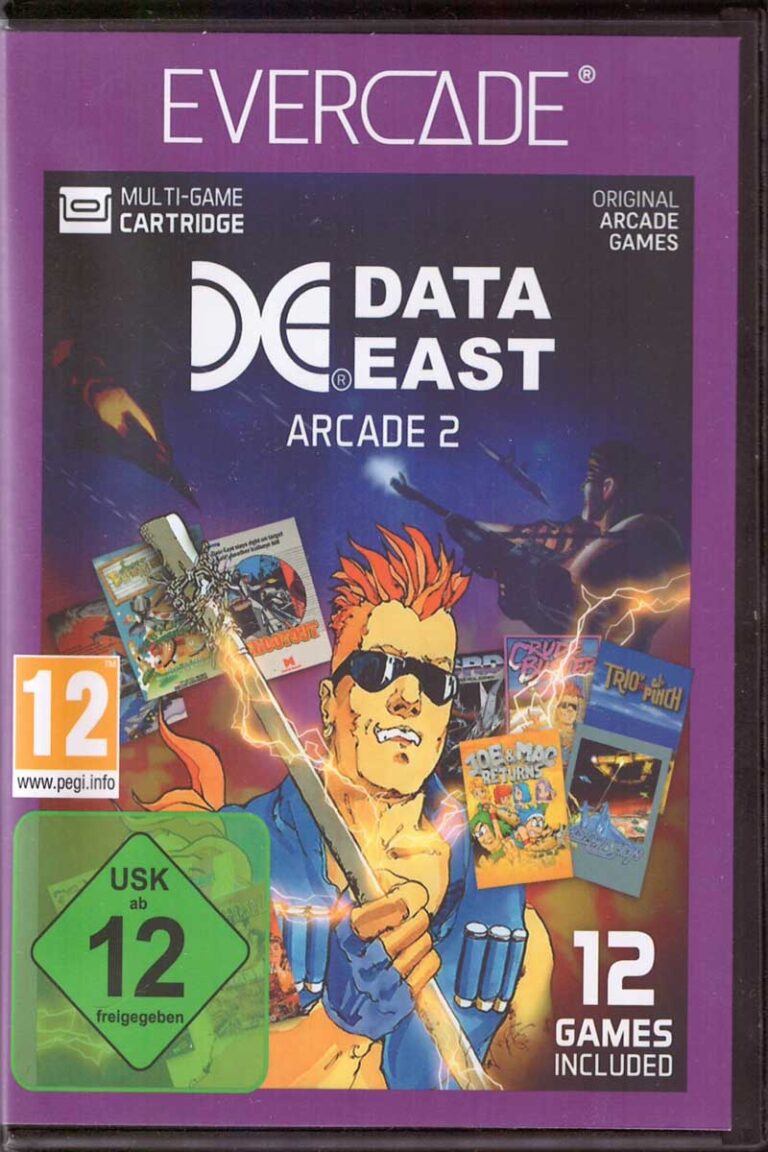 Evercade Data East Arcade 2 Cartridge #12 Frontcover