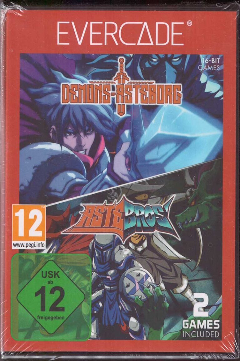 Evercade Demons of Asteborg Astebros Cartridge #36 Frontcover