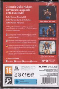 Evercade Duke Nukem Collection 2 #34 Rückseite