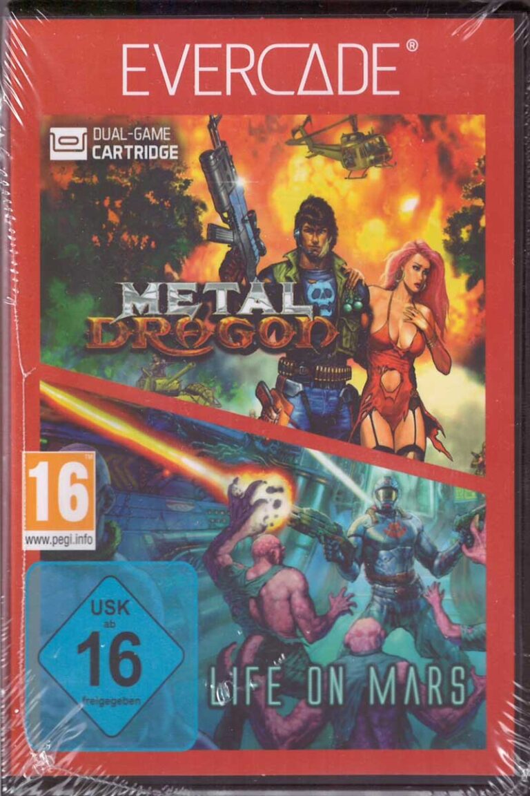 Evercade Metal Dragon Life on Mars Cartridge #42 Frontcover