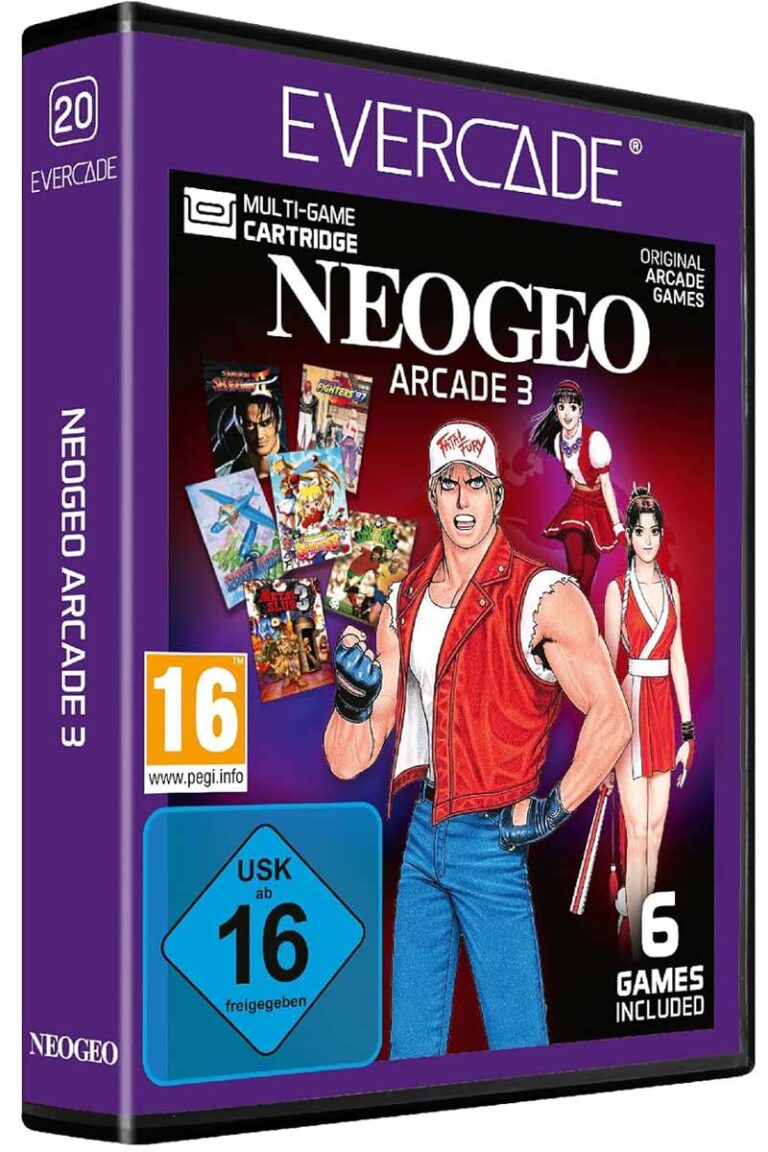 Evercade Neogeo Arcade 3 Cartridge #20 Frontcover