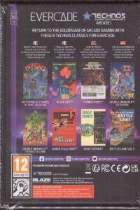 Evercade Technos Arcade 1 #01 Rückseite