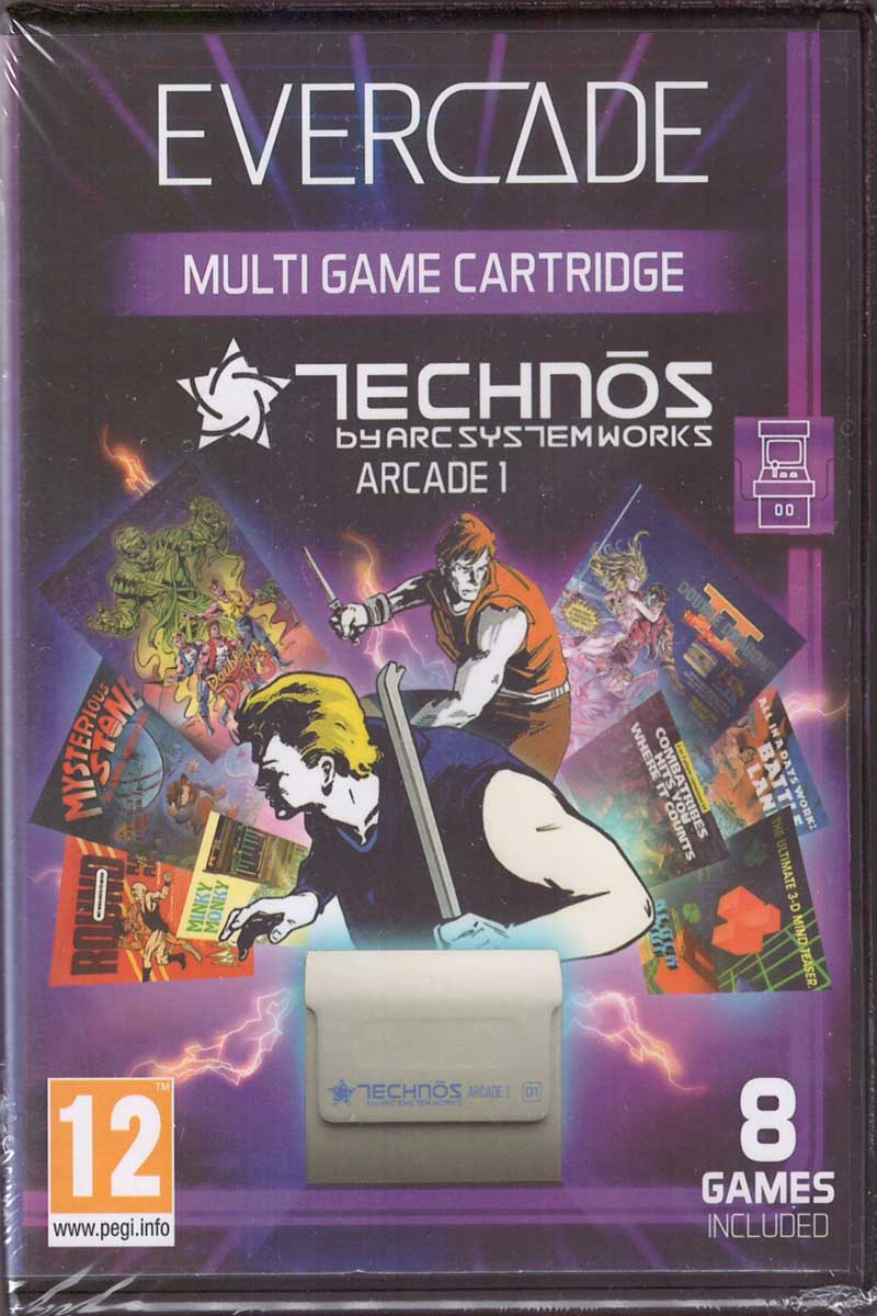 Evercade Technos Arcade 1 Cartridge #01 Frontcover