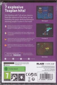 Evercade Toaplan Arcade 3 #11 Rückseite