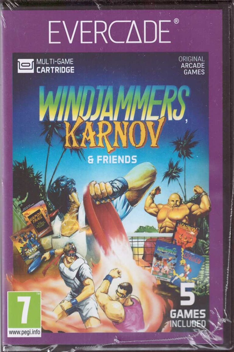 Evercade Windjammers, Karnov & Friends Cartridge #15 Frontcover